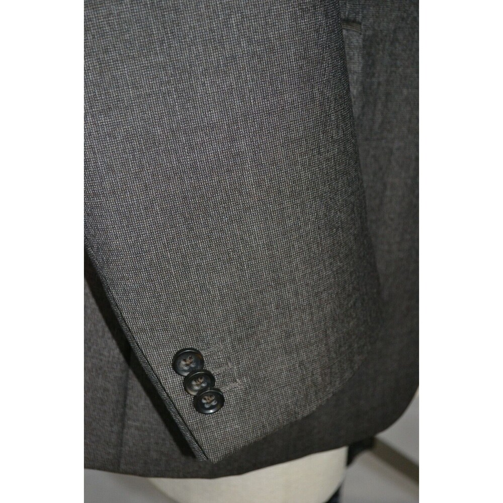Banana Republic 100% Wool Blazer Suit Jacket Grey Charcoal Men's Modern Fit 42R‎ - Picture 5 of 16